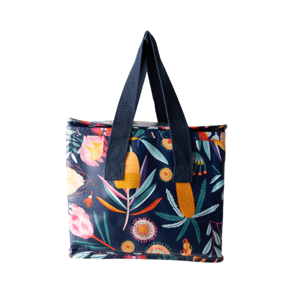 Indigo Series Reusable Mini Cooler Bag - SPRING NATIVE CHECK